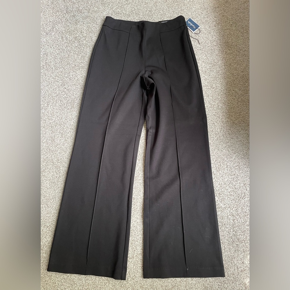 Jones New York Black Trousers Professional Straight-Leg